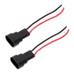 1 par 9005/9006/9012 Base de portalámparas Base macho con cable