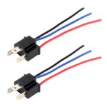 1 par de portalámparas H4 Base macho hembra con cable - Imagen 2