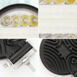 2 PCS 4 pulgadas 15W Spot / Flood Light Luz blanca Redonda Impermeable Coche SUV Luces de trabajo Foco Bombillas LED, DC 9-30V - Imagen 3