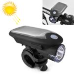 Luz delantera de motocicleta/bicicleta de energía solar USB de 3W 240LM, Front Light Black