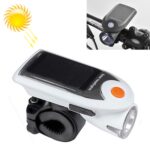 Luz delantera de motocicleta/bicicleta de energía solar USB de 3W 240LM, Front Light White