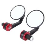 Espejo retrovisor universal de forma redonda para motocicleta de 2 piezas para la mayoría de motocicletas - Imagen 2