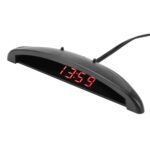 Reloj termómetro con pantalla digital LED para automóvil 2 en 1 - Imagen 2