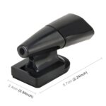 Coche ABS alerta de ciervo alarma de sonido energía eólica ultrasónica repelente de animales, Alarm Ultrasonic  (Black) - Imagen 3