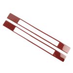 Pegatina decorativa para marco exterior de pedal de bienvenida de fibra de carbono 2 en 1 para Ford Mustang 2015-2020 - Imagen 2