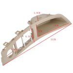 Panel de interruptor de ventana de manija delantera izquierda de puerta 51417225875 para BMW Serie 5, For BMW 5 Series(Beige) - Imagen 4