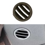 Salida de aire Circular para salpicadero lateral izquierdo de coche, salida de aire acondicionado pequeña para mercedes-benz Clase C W204, Left Side for W204 (Brown)
