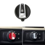 Embellecedor de cubierta de perilla de botón de interruptor de faro de coche 6131 6932 796 para BMW X1 2009-2015, conducción izquierda