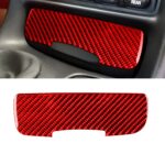 Etiqueta engomada de la cubierta de toma de corriente del coche de fibra de carbono para Chevrolet Corvette C5 1998-2004, conducción izquierda, Power Outlet Cover Sticker