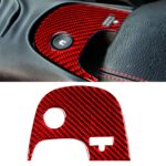 Etiqueta engomada de la consola inferior del coche de fibra de carbono para Chevrolet Corvette C5 2000-2004, unidad izquierda, Lower Console Sticker B