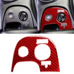 Etiqueta engomada del control de tracción del coche de fibra de carbono para Chevrolet Corvette C5 2000-2004, tracción izquierda, Traction Control Sticker B