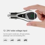 WLX-K1 QC3.0 Doble USB + Cargador triple para automóvil tipo C - Imagen 3