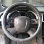 Cubierta universal para volante de cuero genuino con orificio para automóvil, diámetro: 38 cm