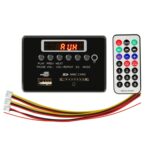 Tablero decodificador de reproductor MP3 de audio de 12 V para automóvil Radio FM Tarjeta SD USB AUX, con Bluetooth / control remoto, 12V - Imagen 2