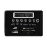 Tablero decodificador de reproductor MP3 de audio de 12 V para automóvil Radio FM Tarjeta SD USB AUX, con Bluetooth / control remoto, 12V - Imagen 3