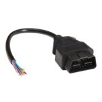 Línea de apertura de cable OBD macho de 16 pines Cable de extensión OBD 2 para escáner de diagnóstico de automóvil, longitud del cable: 100 cm