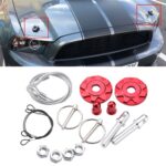 Cubierta de bloqueo del capó del motor de aleación de aluminio modificada Universal para coche XH-6041, XH-6041(Red)