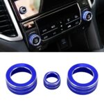 Caja metálica de la perilla del aire acondicionado del coche de 3 piezas para Honda AVANCIER / URV, For Honda AVANCIER / URV (Blue)