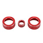 Caja metálica de la perilla del aire acondicionado del coche de 3 piezas para Honda AVANCIER / URV, For Honda AVANCIER / URV (Red) - Imagen 2