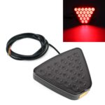 Luces de freno triangulares para coche DC12V 1W, luz de marcha atrás con 20LED SMD-3528, Triangle (Black)