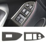 Etiqueta decorativa del Panel de elevación de vidrio de la ventana de fibra de carbono del coche para Subaru BRZ/Toyota 86 2013-2017, conducción izquierda, Lifting Panel, Left Drive