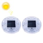 Luces de advertencia de colisión trasera de coche con luz intermitente LED solar de 2 piezas, versión de choque magnético fuerte
