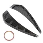 Pegatina decorativa de silicona suave de 2 PCS Pegatina exterior, textura de fibra de carbono