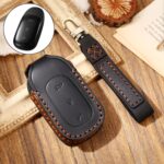 Hallmo-funda protectora para llave de cuero de vaca, funda para llave para LEADING IDEAL One, For LEADING IDEAL One
