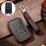 Hallmo - Funda protectora para llaves de piel de vaca para Land Rover Discovery 5 B Style, For Land Rover Discovery 5 B Style