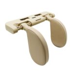 A02 Almohada ajustable para asiento de cojín para descanso del cuello de espuma viscoelástica en forma de U para coche, A02 (Beige)