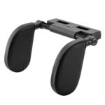 A03 Almohada ajustable para asiento de cojín para descanso del cuello de espuma viscoelástica en forma de U para coche, A03 (Black)