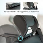A03 Almohada ajustable para asiento de cojín para descanso del cuello de espuma viscoelástica en forma de U para coche, A03 (Brown) - Imagen 4