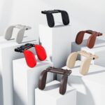 A05 Almohada ajustable para asiento de cojín para descanso del cuello de espuma con memoria en forma de U para coche con gancho y soporte para teléfono móvil, A05 (Grey) - Imagen 2