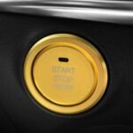 Botón de arranque de motor de coche, pegatina embellecedora de anillo exterior, decoración para Mazda Axela CX-30 2020, Outside Ring for Mazda Axela CX-30 2020 (Gold) - Imagen 4