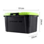 3R-2001 Caja de almacenamiento para automóvil / hogar Caja sellada, Capacidad: 30L, 30L (Green) - Imagen 2
