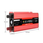 CARMAER UNIVERSAL 12V TO 220V 500W Muestra LCD inversor Convertidor de energía doméstico - Imagen 3