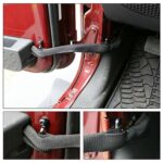 Correa de cuerda trenzada con límite de puerta larga para coche para Jeep Wrangler, Long (Black) - Imagen 4