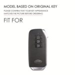 Funda protectora para llave de cuero de vaca Hallmo para KIA, For KIA (Black) - Imagen 3