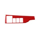Etiqueta engomada decorativa del interruptor de faro del coche de fibra de carbono para Toyota Corolla 2014-2018, conducción izquierda, Headlight Switch,Left Drive