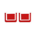 4 PCS / Set Etiqueta decorativa del panel de ajuste del asiento trasero del coche de fibra de carbono para Toyota Tundra 2014-2018, conducción izquierda y derecha universal, Rear Seat Adjustment Panel