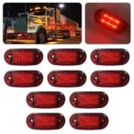 10 PCS MK-019 Coche / Camión 6LEDs Luces indicadoras de posición lateral Lámpara de bombilla, MK-019 (Red Light)
