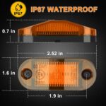 10 PCS MK-019 Coche / Camión 6LEDs Luces indicadoras de posición lateral Lámpara de bombilla, MK-019 (Yellow Light) - Imagen 4