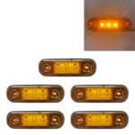 5 PCS MK-327 Coche / Camión 3LEDs Luz indicadora de posición lateral Luz trasera, MK-327(Yellow Light)