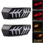 2 uds KC670 luz trasera de freno de señal de giro intermitente integrada para motocicleta Honda MSX125 CBR650F CTX700, KC670