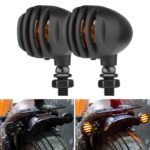 2 PCS PE-ZJ502 Luz de señal de giro de cerca metálica para motocicleta