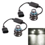 1 par de faros LED de aleación de aluminio para automóvil 9005 27W / DC12V, 9005 (White Light)