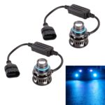 1 par de faros LED de aleación de aluminio para automóvil 9006 27W / DC12V, 9006 (Blue Light)