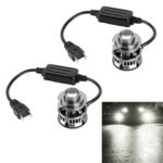 1 par de faros LED intermitentes de aleación de aluminio para coche H7 27W / DC12V, H7 Flashing (White Light)