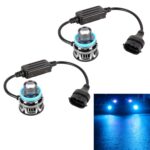 1 par de faros LED intermitentes de aleación de aluminio para coche H11 27W / DC12V, H11 Flashing (Blue Light)