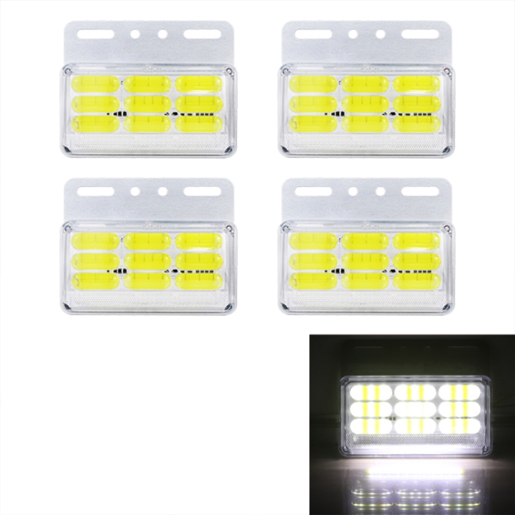 CRP5724WL.jpg 4 PCS ZS-9001 DC24V 9D Lámpara impermeable del bulbo de las luces indicadoras del marcador lateral del coche/del camión, White Light - Imagen 1